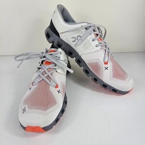 On Cloud X 3 Mens Size 12.5 Running Shoes Sneakers White Grey Orange 60.98254